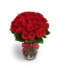 36 Red Roses flower arrangement