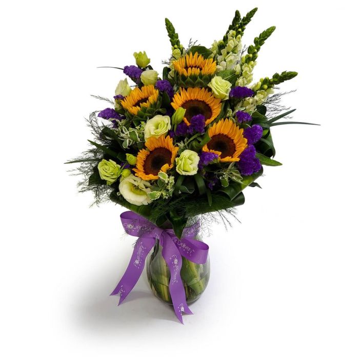 Sunny Treasures flower arrangement